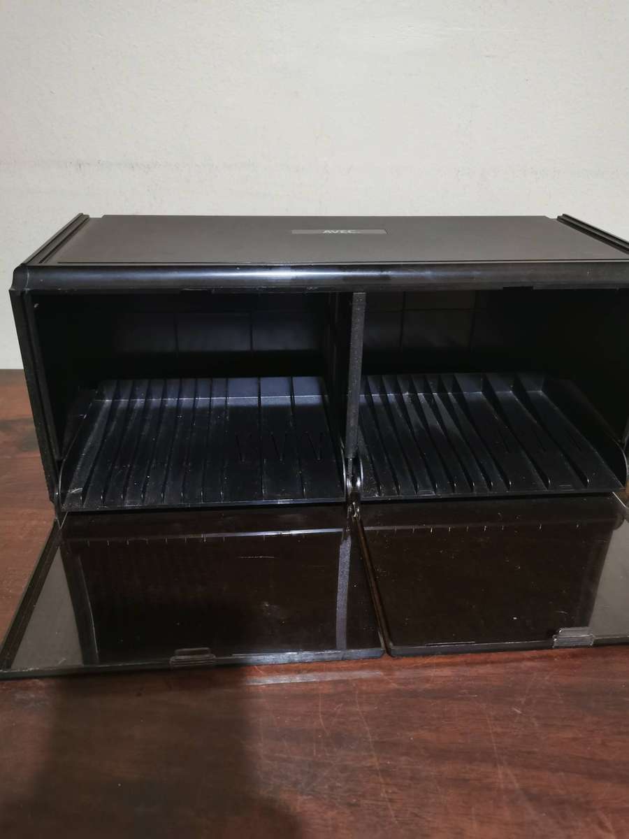 AVEC Double CD Storage Box - Holds 16 single and 6 double disc CDs
