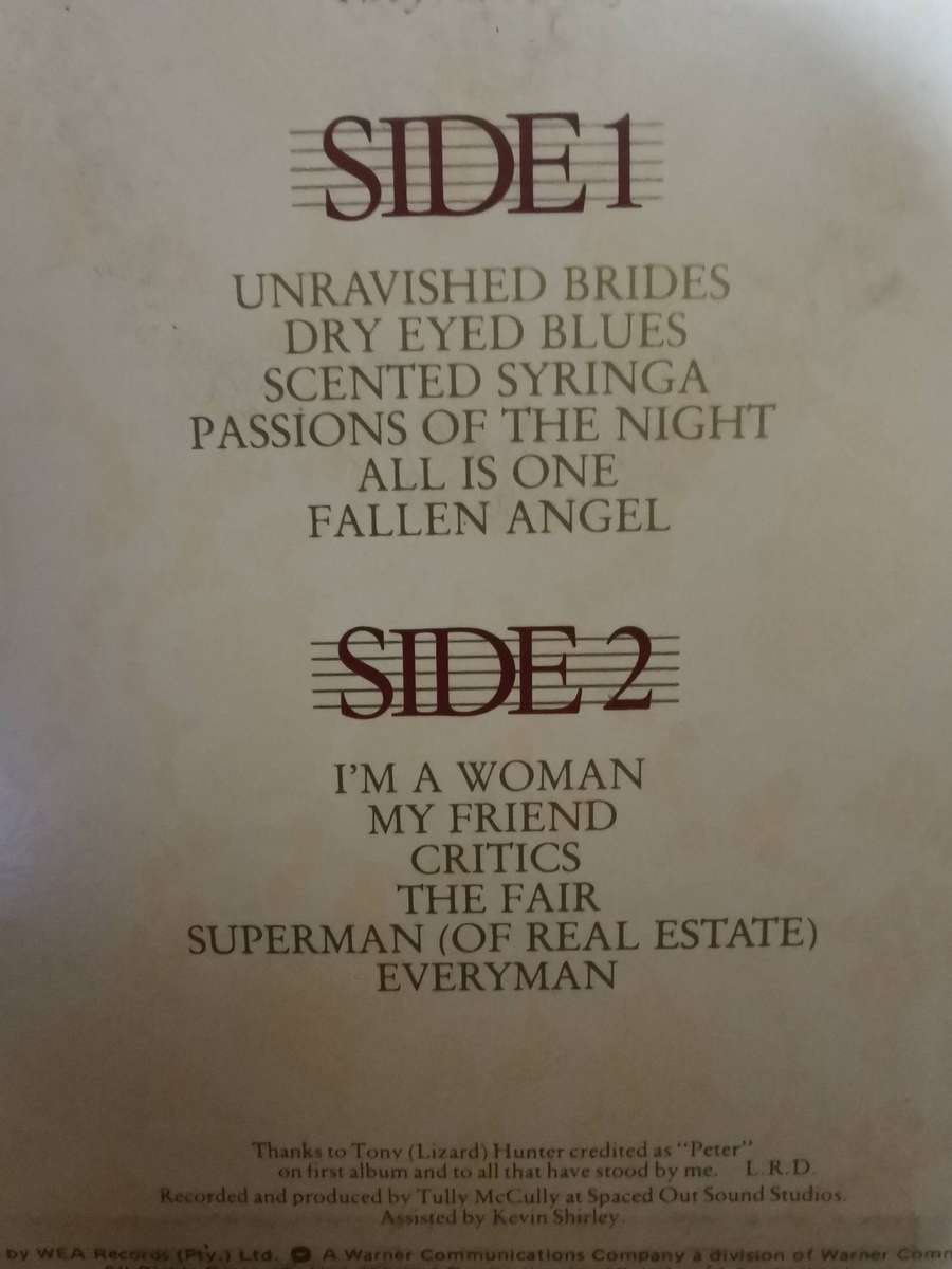 Lesley Rae Dowling, Unravished Brides LP Album