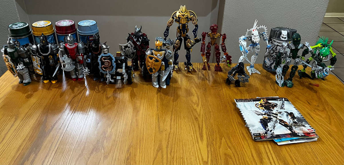 Lego Bionicles and Knights