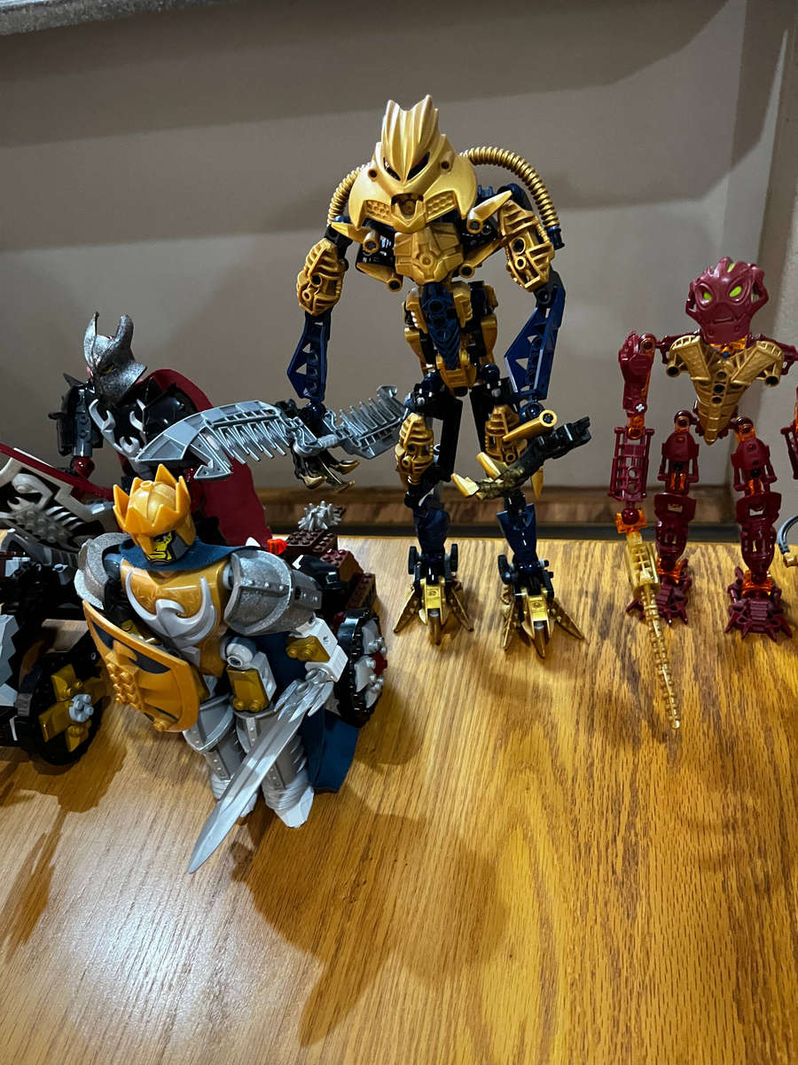Lego Bionicles and Knights