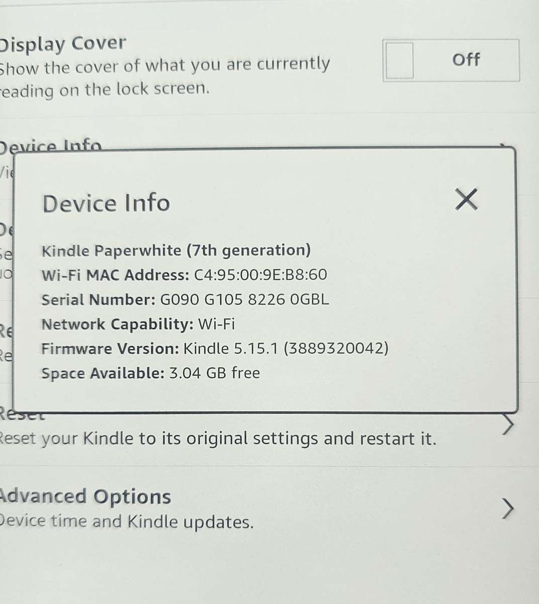 Amazon Kindle Paperwhite - 7th Generation - 4GB - Wi-Fi - 6 Inch