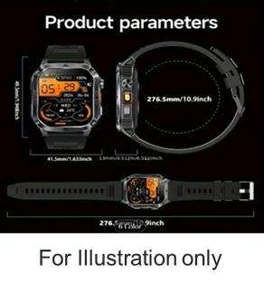 NEW STYLE SMART WATCH, 128M OVERSIZED MEMORY, 400MAH HIGH-C S/Steel Strap