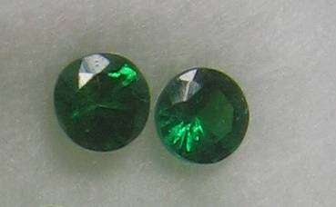 2 pieces Genuine Tsavorite Round cut 2.60mm