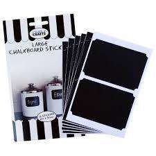 Large Chalkboard Stickers Large - 12 Stickers - 64x95mm