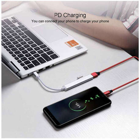 4 Port Type-C To USB Adapter Hub - 6 PACK