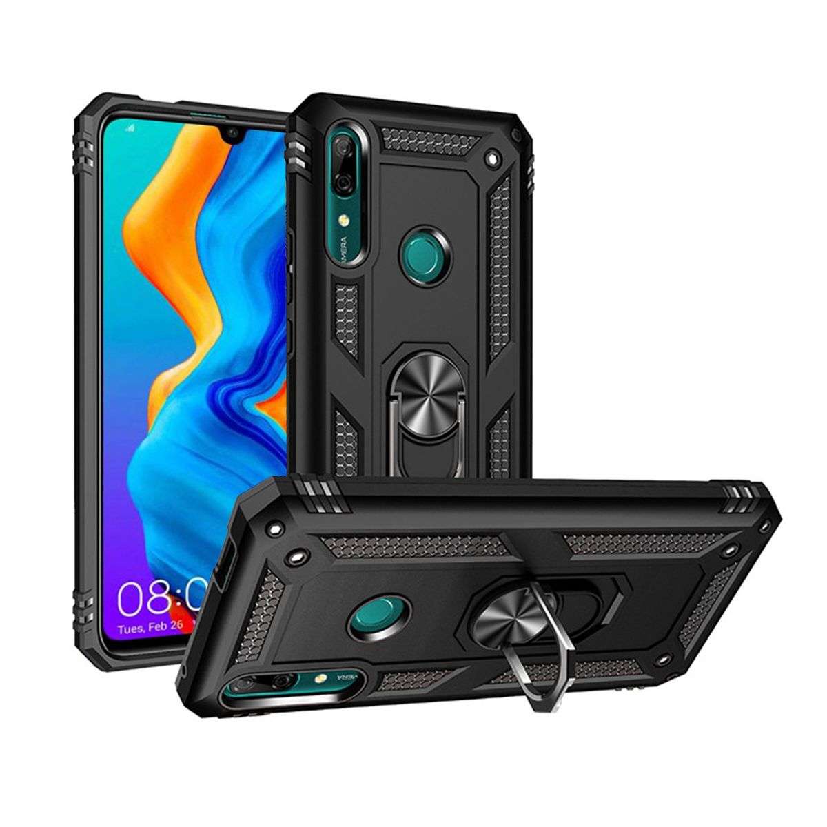 Ring Armor Case for Huawei P30 Lite - Black