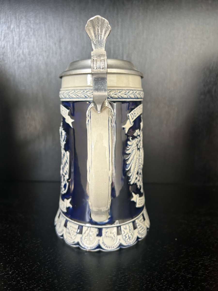 Iconic German Beer Stein with German Coat of Arms