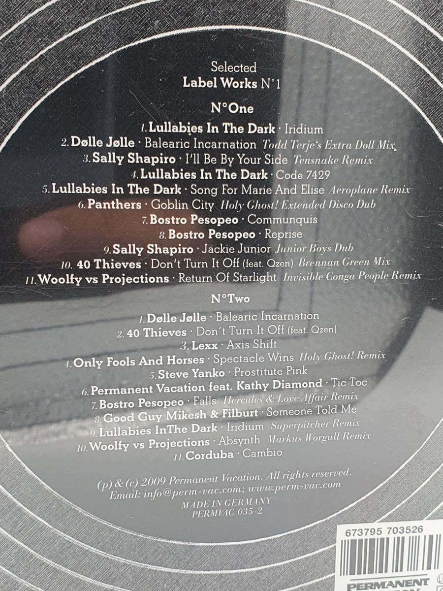 Permanent Vacation - Selected Label Works N°1. X2 CD