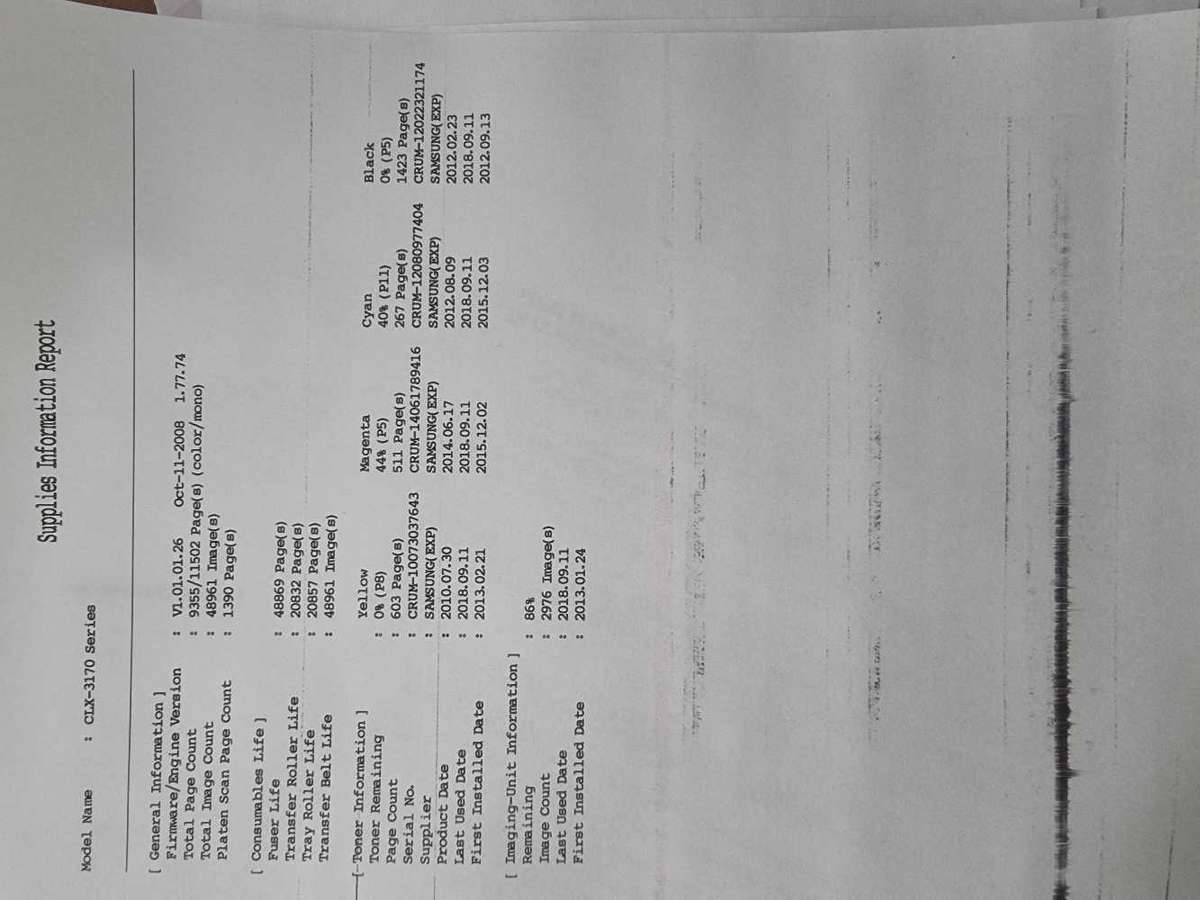 Samsung Laser Printer and Scanner