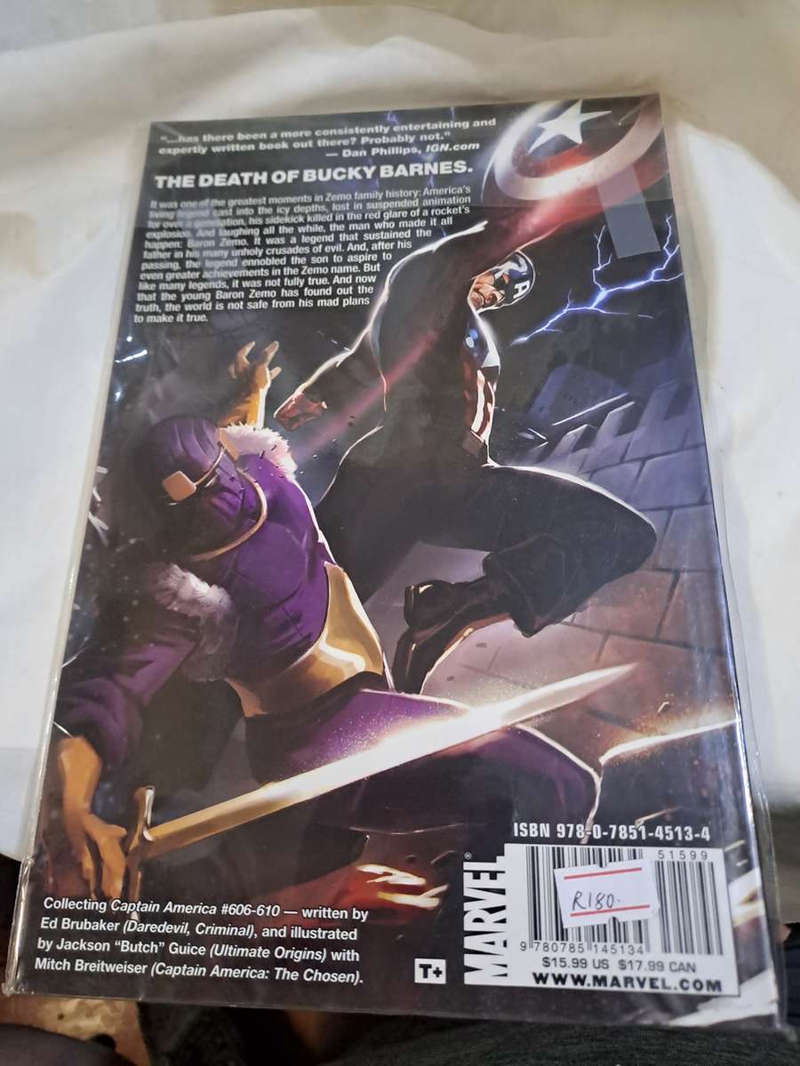 Captain America  no escape ISBN 9780785145134 (Marvel)