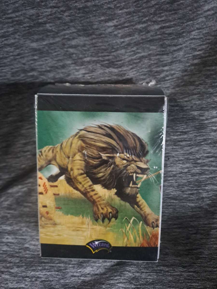 Sealed Magic The Gathering 10th Anniversary 8th Ed. Savannah Lions Deck Box