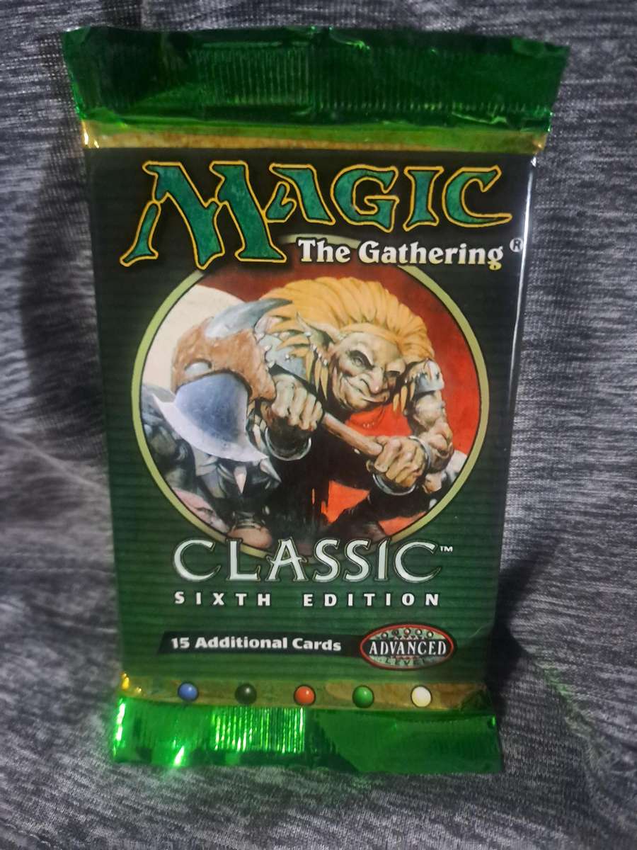 Sealed Magic The Gathering Classic Sixth Edition Booster Pack