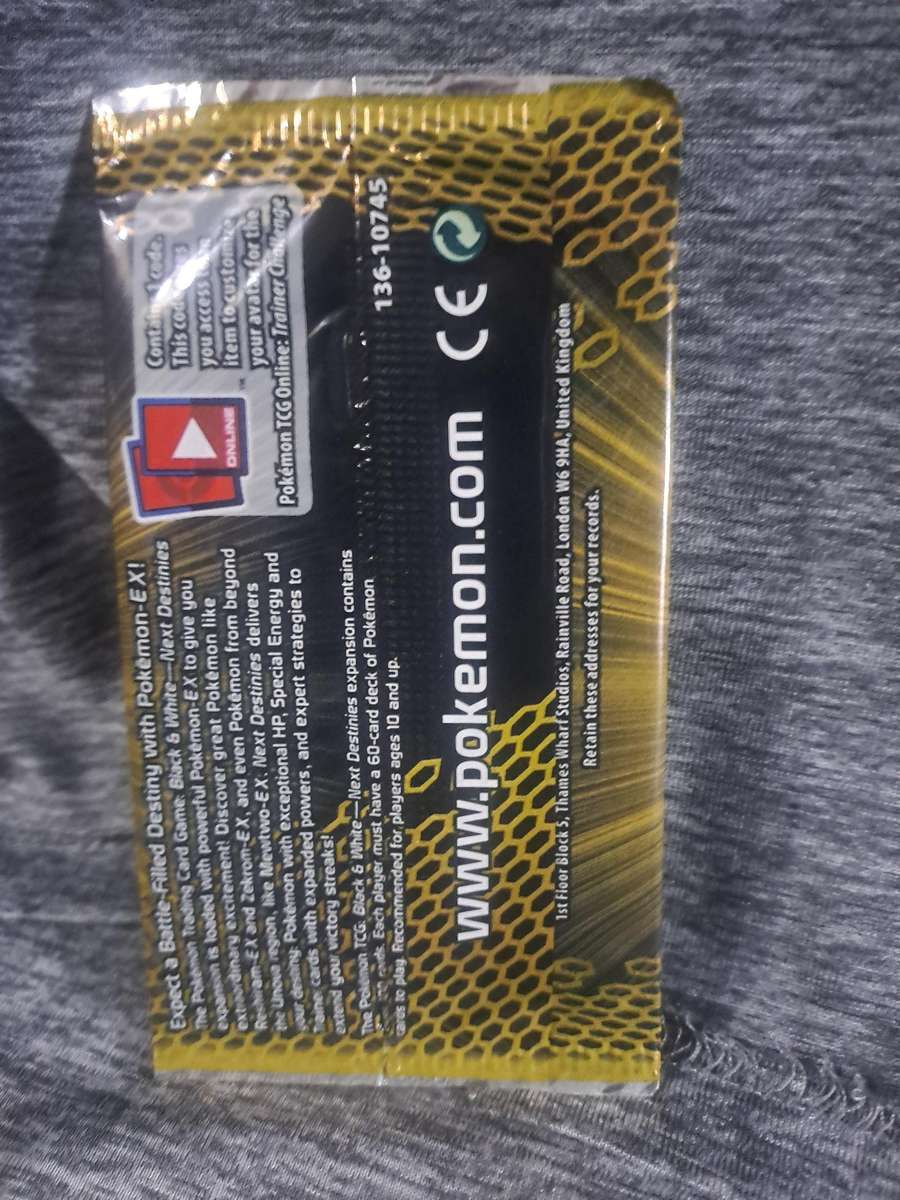 Sealed Pokémon Black &White Next Destinies Sampling Pack