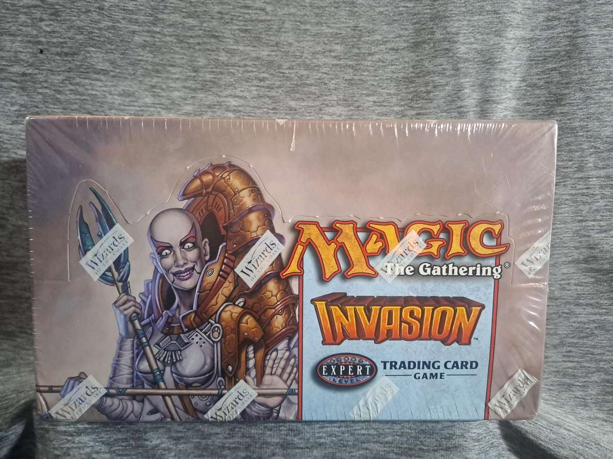 Magic The Gathering Invasion Tournament Pack box (has 12 tournament packs inside)