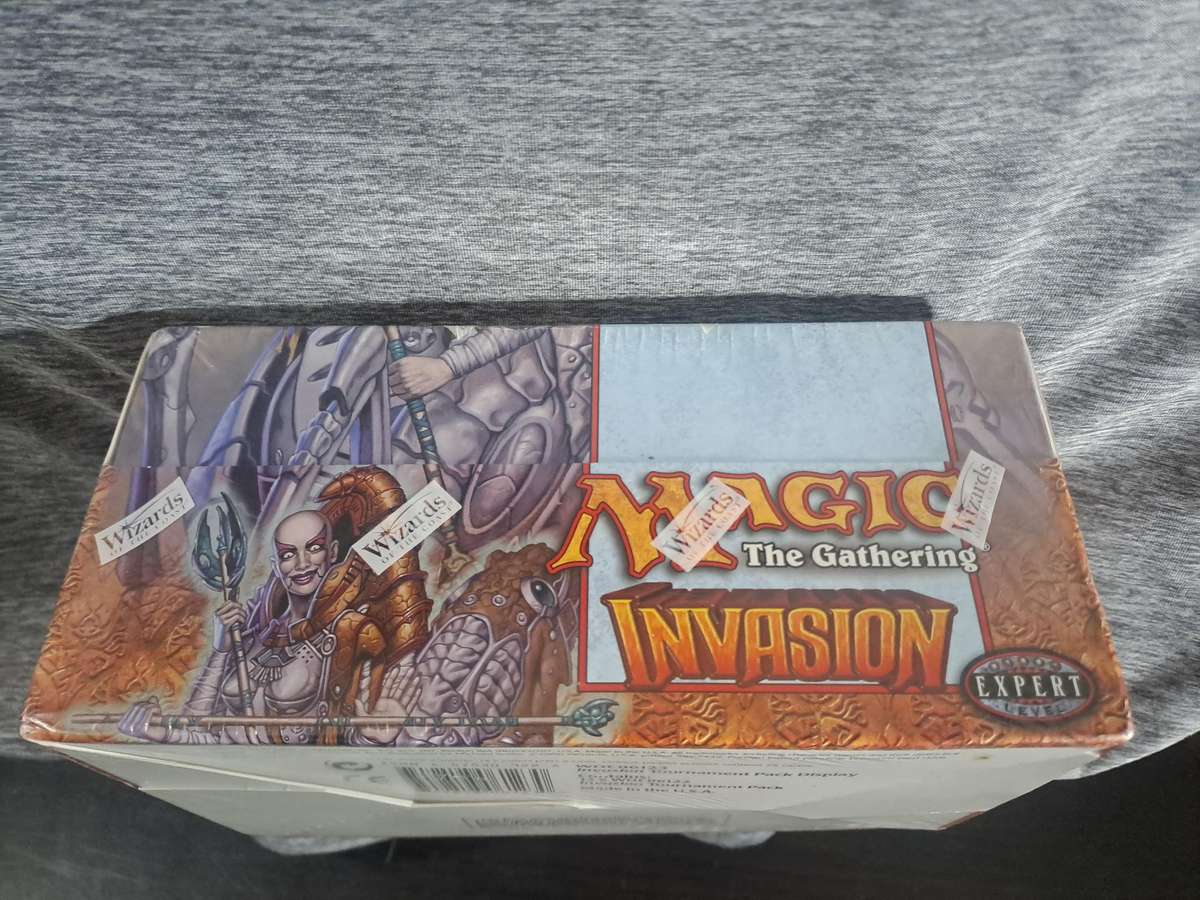 Magic The Gathering Invasion Tournament Pack box (has 12 tournament packs inside)
