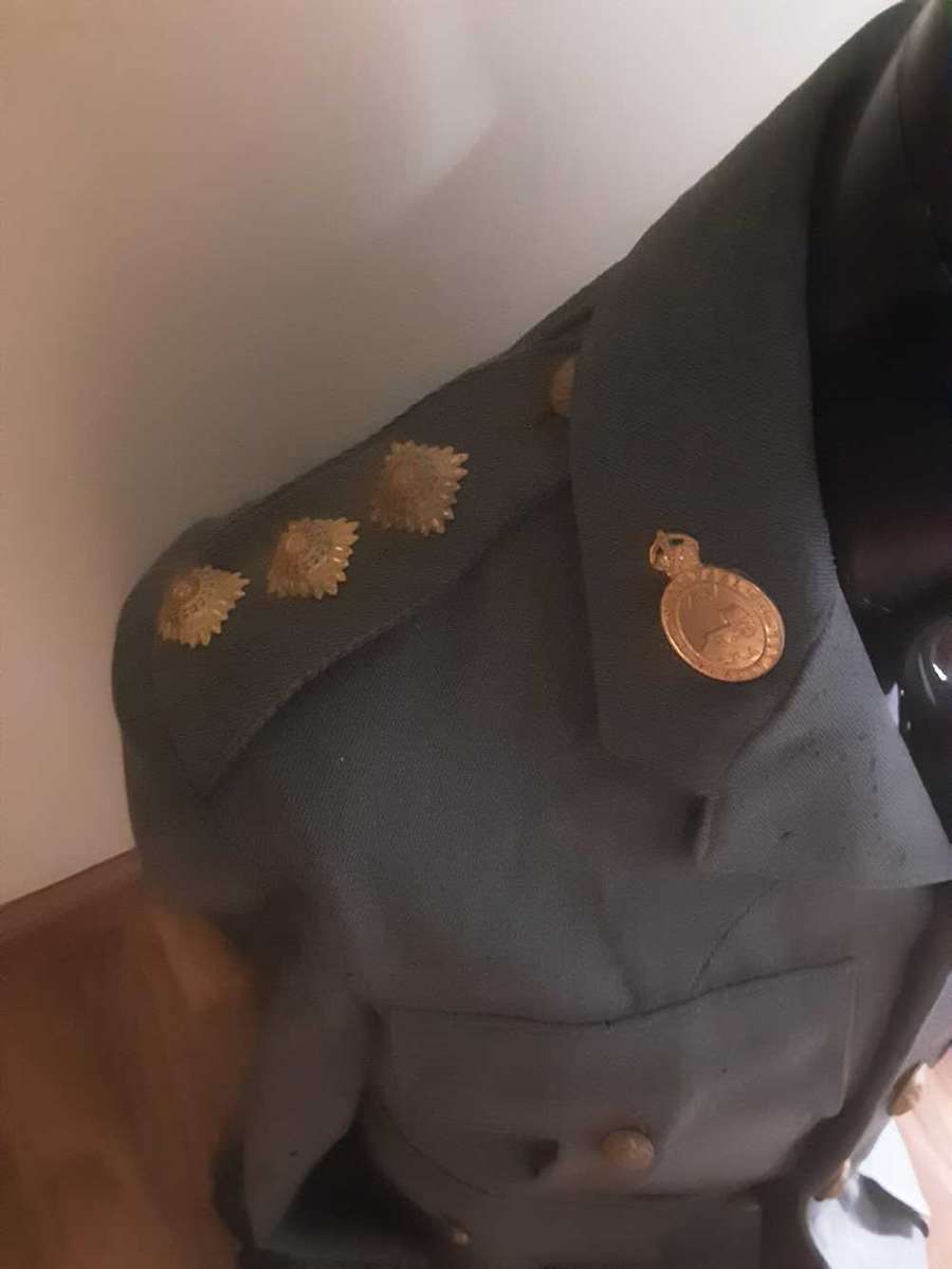 WW2 RARE TRANSVAAL RIFLE DEFENCE FORCE TUNIC WITH RANK AND LANYARD