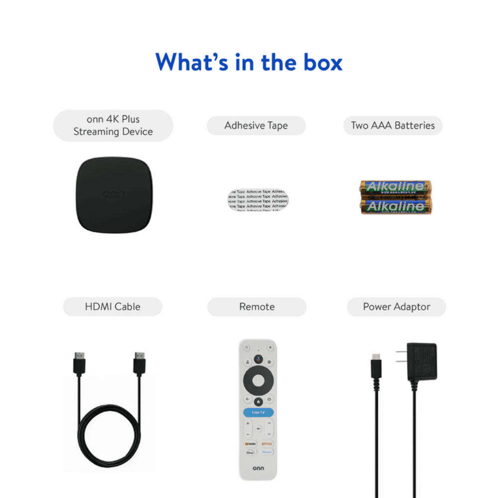 Onn 4k Plus Android TV box (Brand new - 2025 Model)