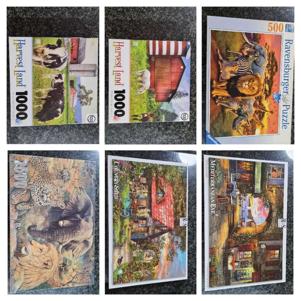 6 Puzzles in great condition
