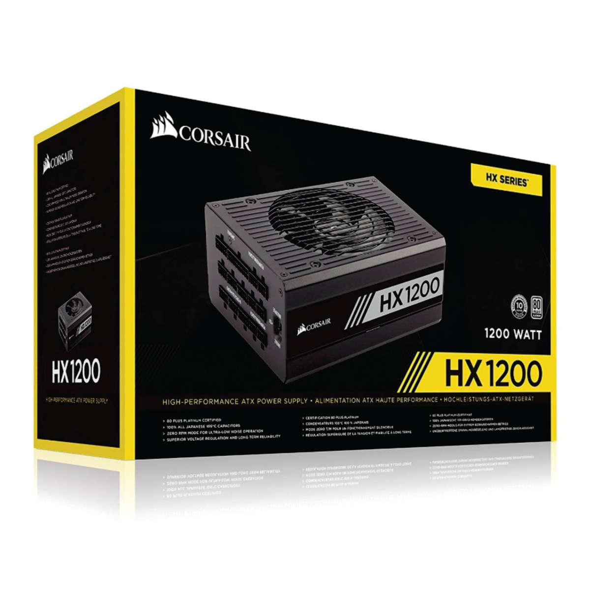 Corsair HX1200 1200W 80 Plus Platinum Certified Fully Modular Desktop Power Supply