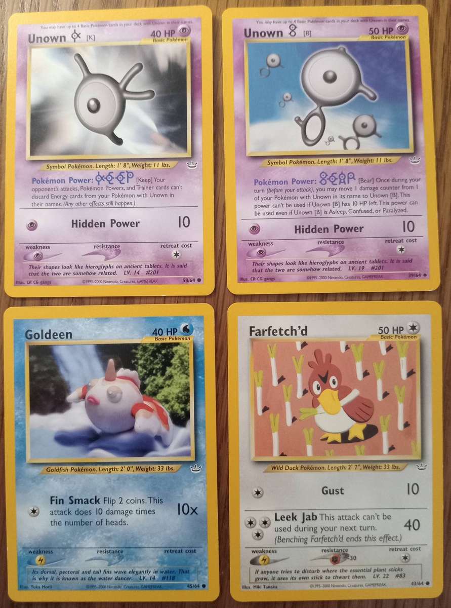 Pokemon - Neo Revelation Bundle - 4 Cards