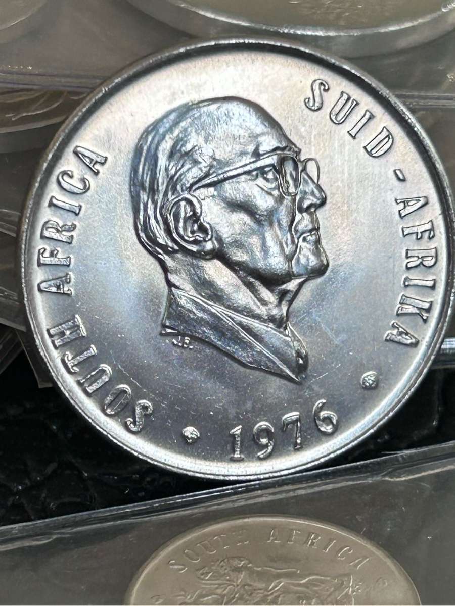 15 MIX UNCIRCULATE NICKEL  SA COINS 1976,1975,1973,1972,1970- See Photos