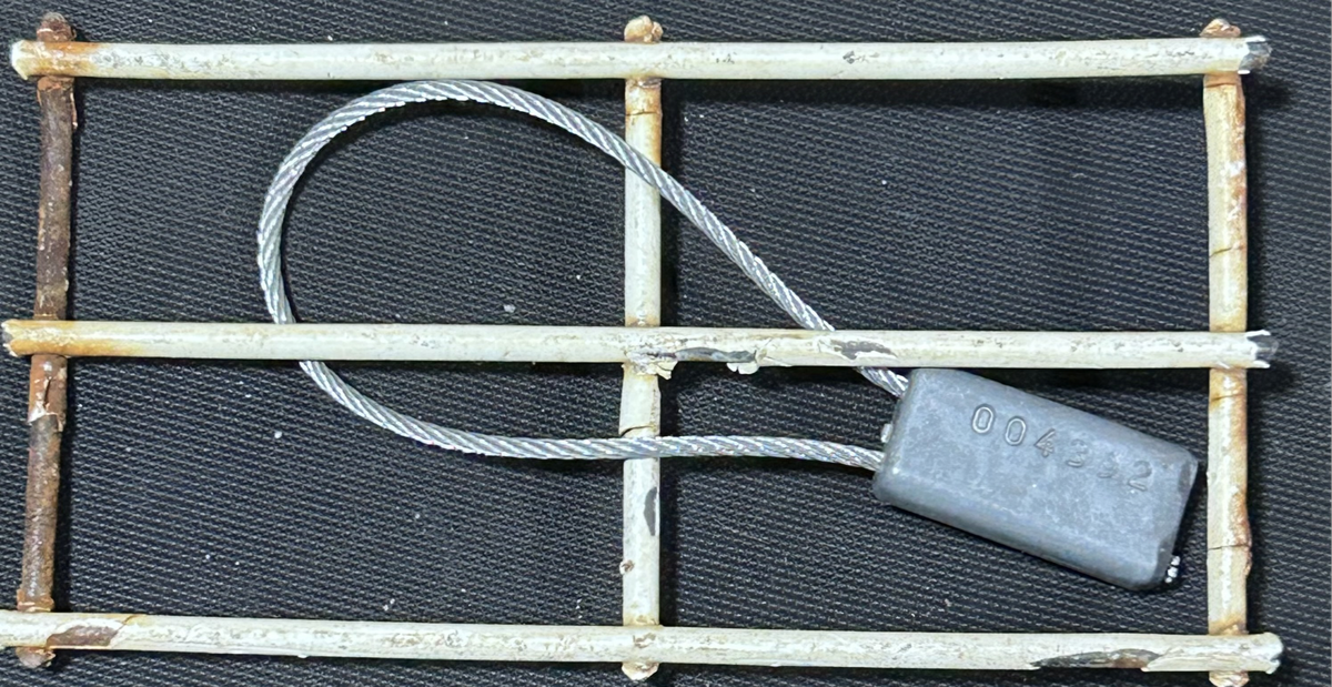 Mandela / Fencing of Robben Iland  with official seal