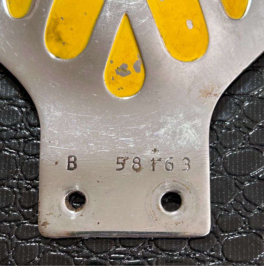 1950's Vintage Suid-Afrika South Africa African AA Automobile Association Car Badge B58163