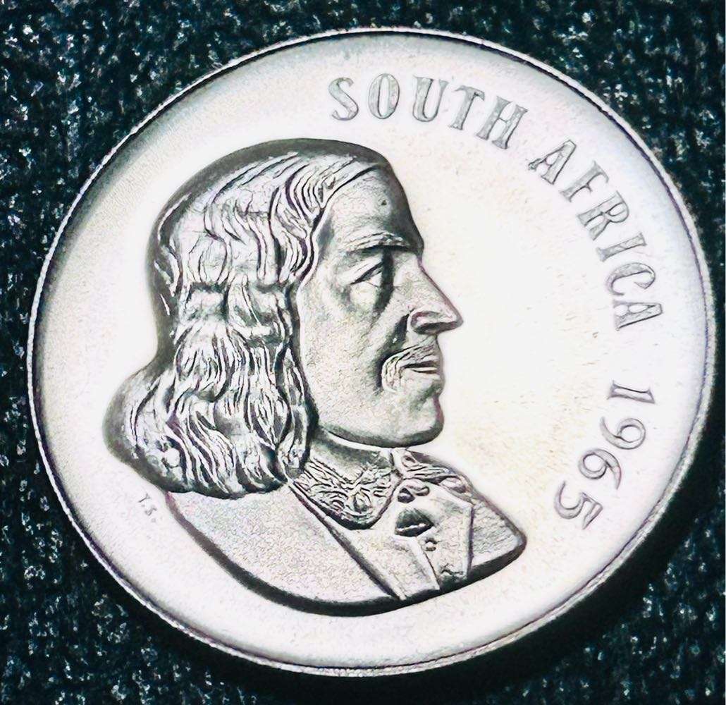 1965 PROOF ENGLISH LEGEND ONE RAND SILVER LOW MINTAGE 24000