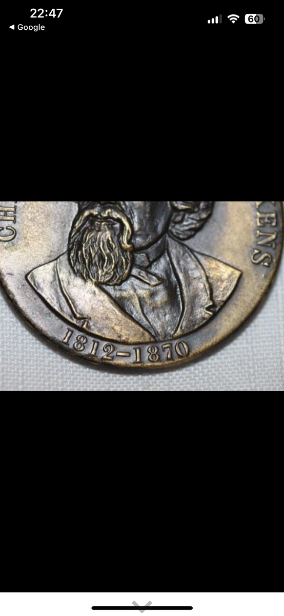 Charles Dickens 1812 - 1870 Medallion