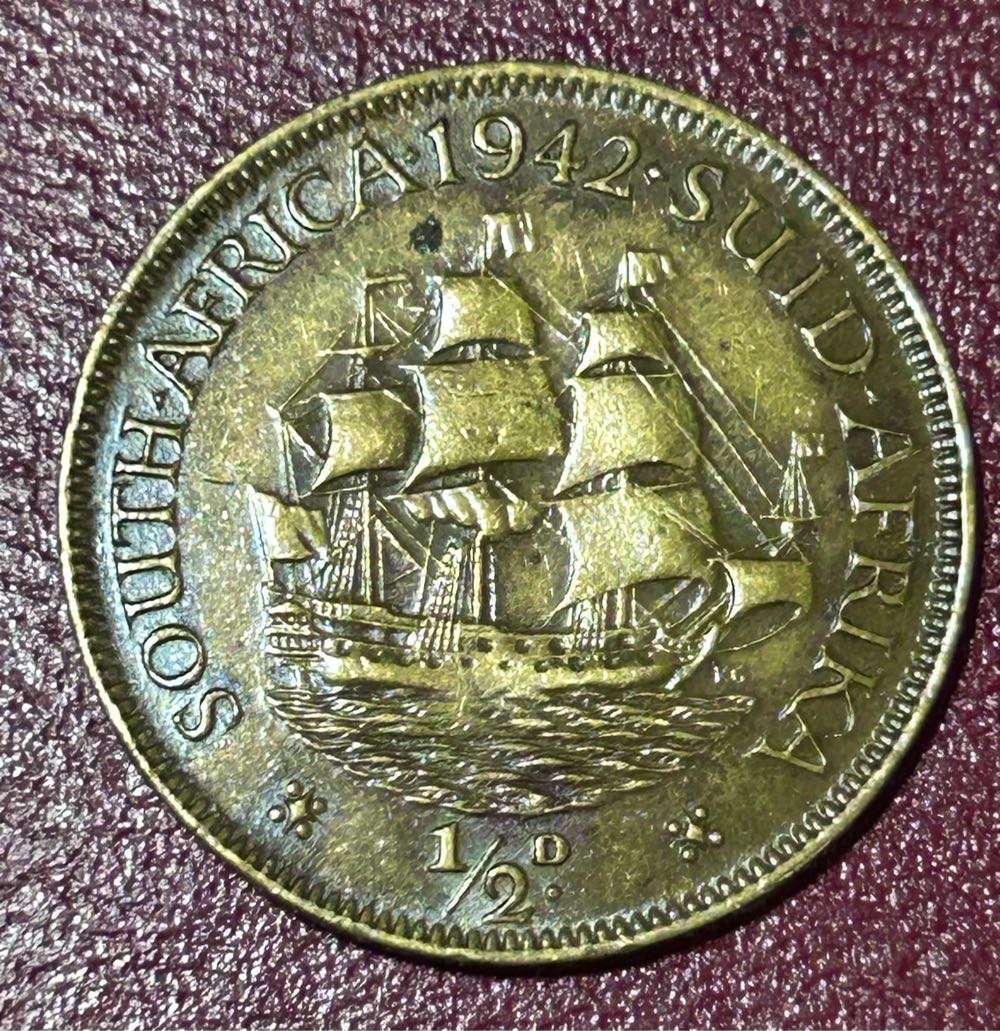 1942 UNION HALF PENNY EXCELLANT COIN