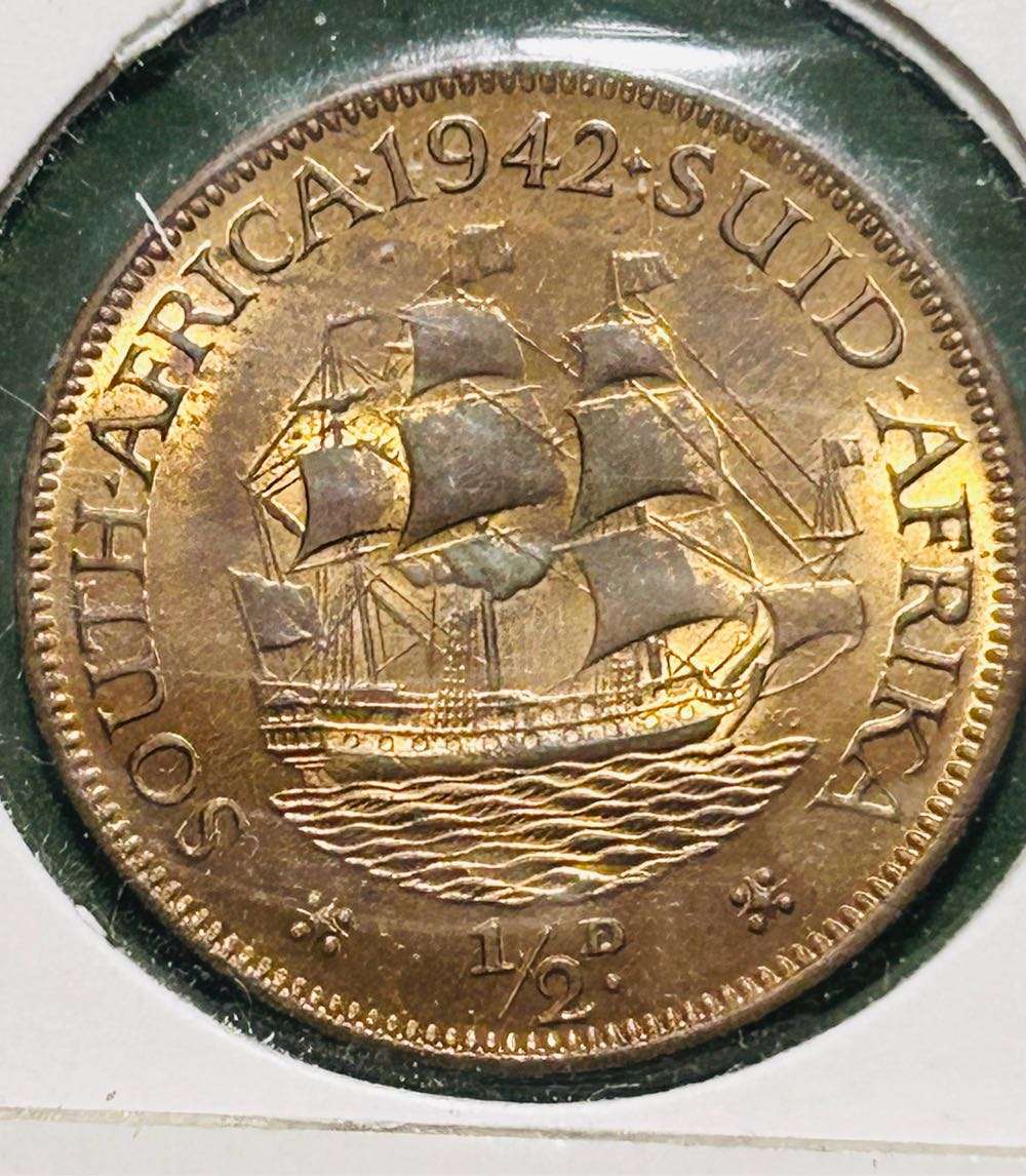 1942 1/2 PENNY FULL UNCIRCULATED BEAUTY