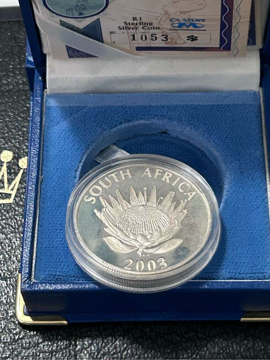 2003  Silver R1 CRICKET PROOF Capsuled In Original SAM Box With C.O.A. LOW NUMBER 1053*