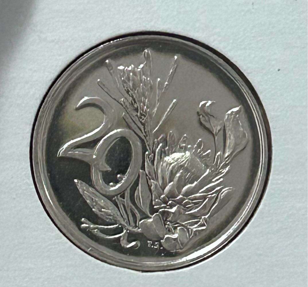 1976 UNC 20 cent spotless coin - as per photograph