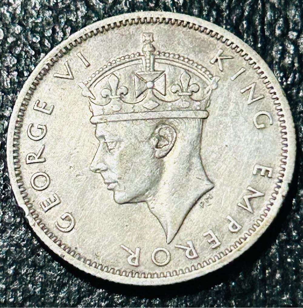 1942 SOUTHERN RHODESIA  925 SILVER SHILLING A/U