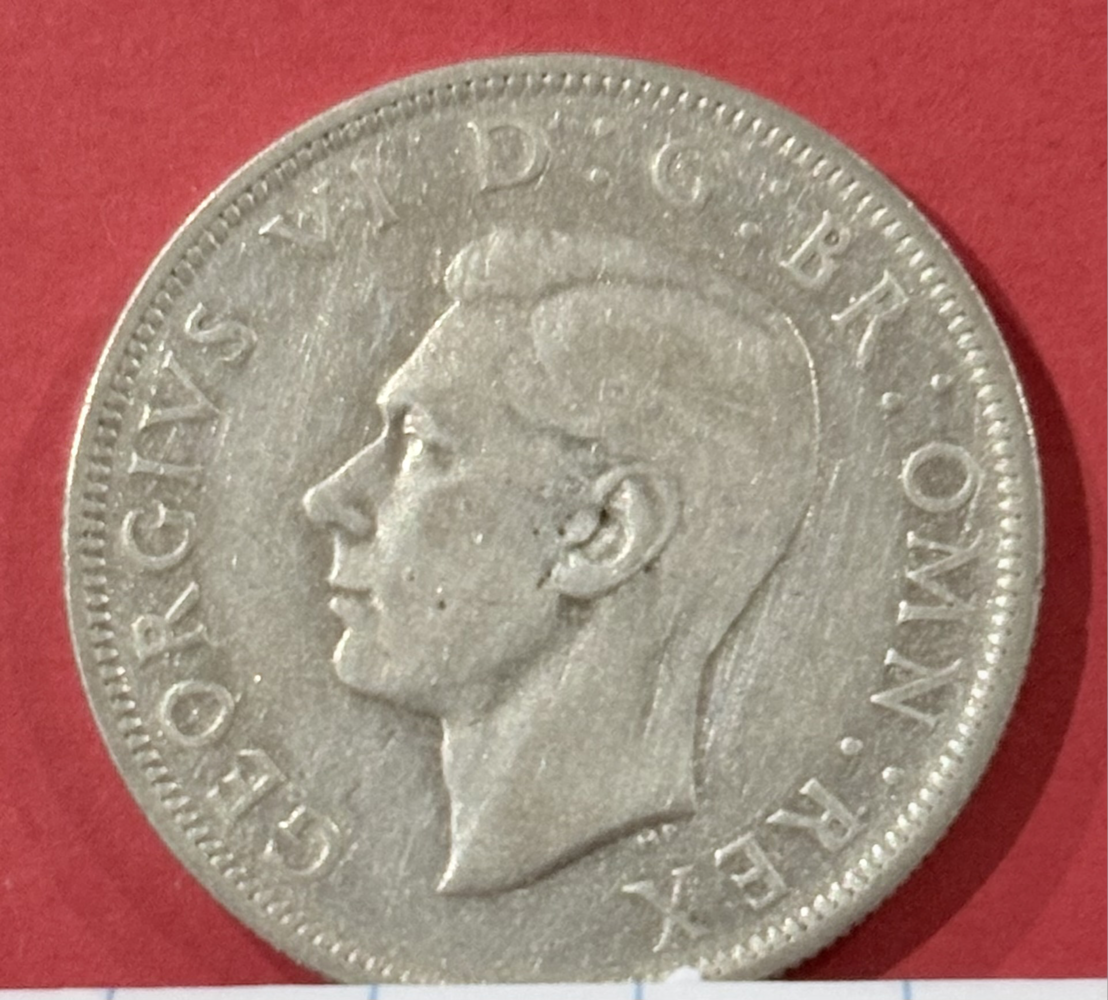 1946 Half Crown silver (14,14gram) George VI British  coin