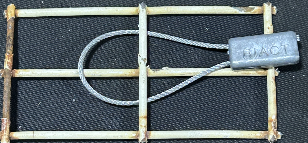 Mandela / Fencing of Robben Iland  with official seal