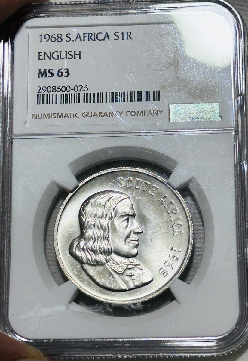 1969 ENGLISH R1 ,MS 63 NGC GRADED MS COINS GRADING SCARCER THAN PF .