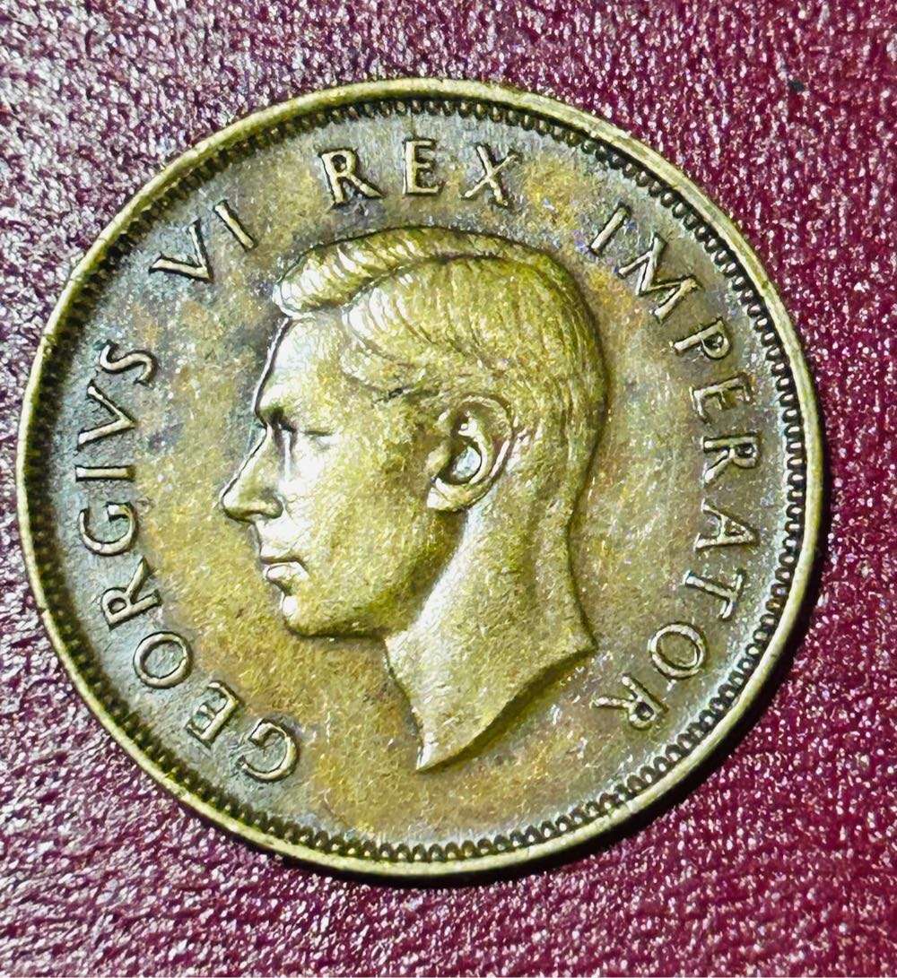 1942 UNION HALF PENNY EXCELLANT COIN