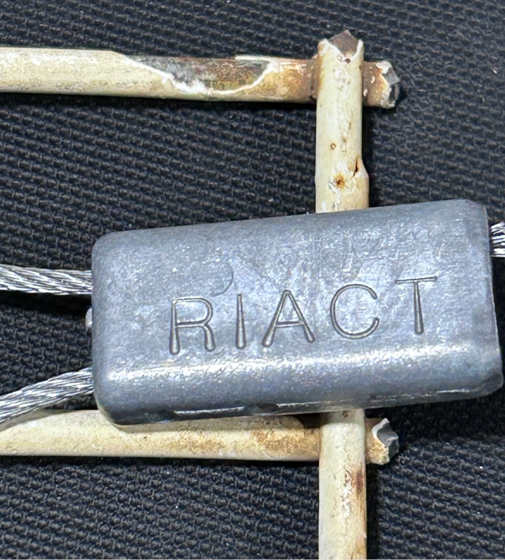 Mandela / Fencing of Robben Iland  with official seal