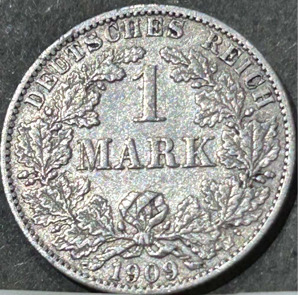 1909 (A) SILVER DEUTCHES REICH 1 MARK