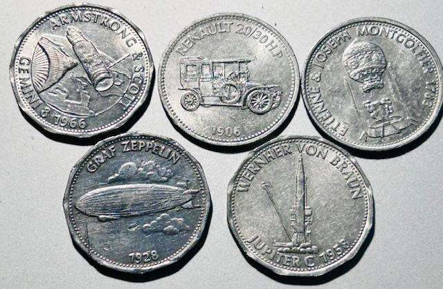 FOUR SHELL TOKENS - SCARES EDWARDIAN TOKEN INCLUDED HIGHLY SOUGHT AFTER