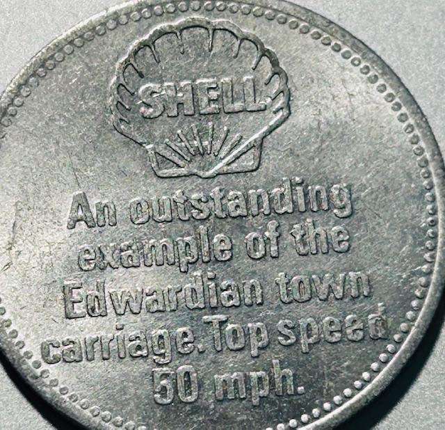 FOUR SHELL TOKENS - SCARES EDWARDIAN TOKEN INCLUDED HIGHLY SOUGHT AFTER