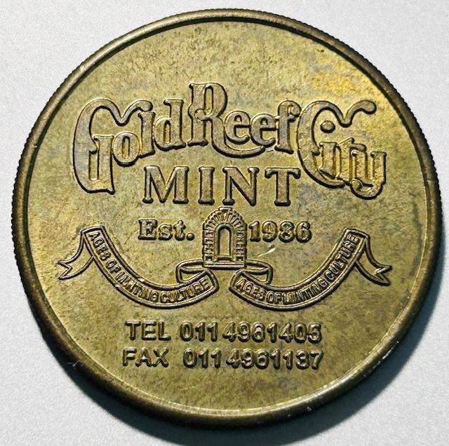 SCARES BIG FIVE GOLD REEF CITY MINT TOKEN
