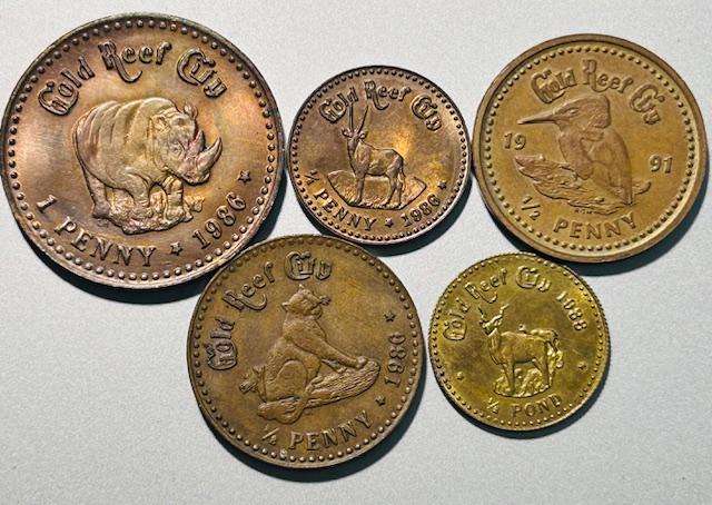 PAUL KRUGER WILDLIFE GOLD REEF CITY TOKEN HIGHLY COLLECTABLE