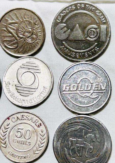 Vintage Casino tokens (12)- opening of Sun City ext.