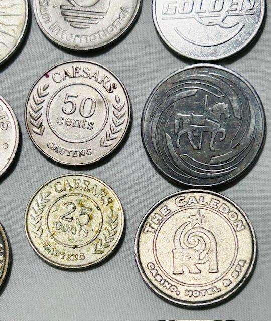 Vintage Casino tokens (12)- opening of Sun City ext.