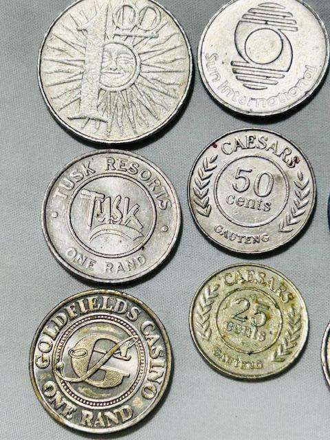 Vintage Casino tokens (12)- opening of Sun City ext.