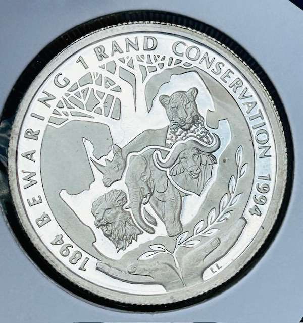 1994 PROOF ULTRA CAMEO CONSERVATION ONE RAND IN NON-PVC CONFLIP IN GRADING CONDITION SEE IMAGES