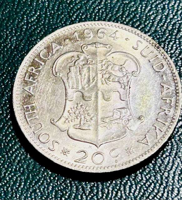 1964 SILVER TWENTY CENT (20c) FULL DETAIL