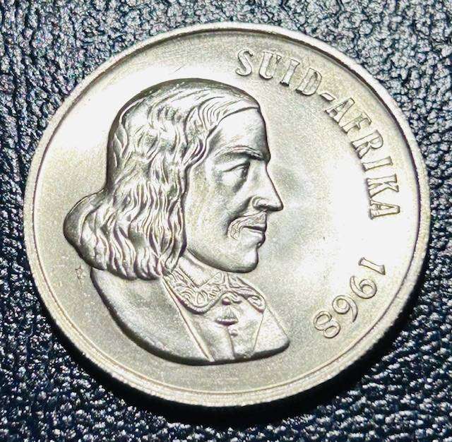 1968 UNCIRCULATED R1 AFRIKAANS COIN SPOTLESS